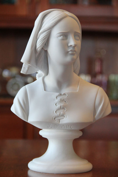 Joan of Arc bust replica sculpture French National heroine Roman Catholic Saint